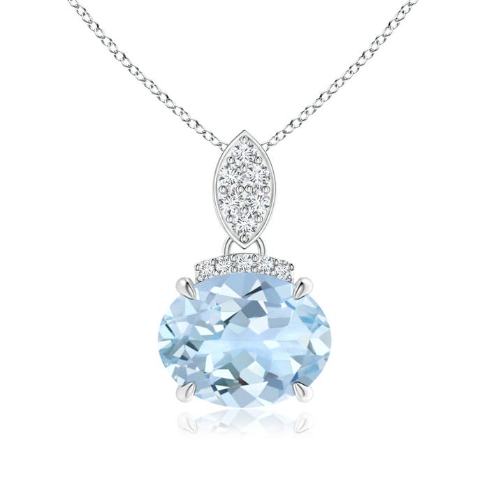 AA - Aquamarine / 1.57 CT / 14 KT White Gold