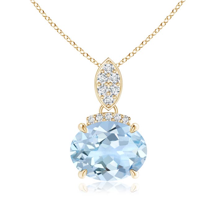 AA - Aquamarine / 1.57 CT / 14 KT Yellow Gold