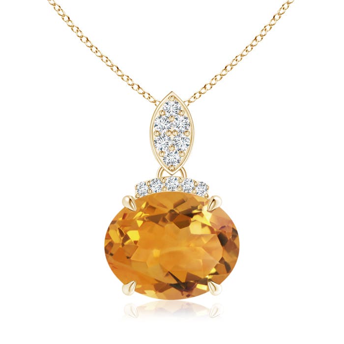 AA - Citrine / 2.59 CT / 14 KT Yellow Gold