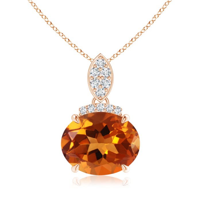 AAAA - Citrine / 2.59 CT / 14 KT Rose Gold