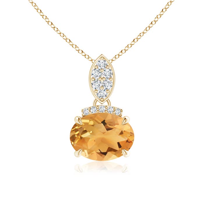 A - Citrine / 1.15 CT / 14 KT Yellow Gold