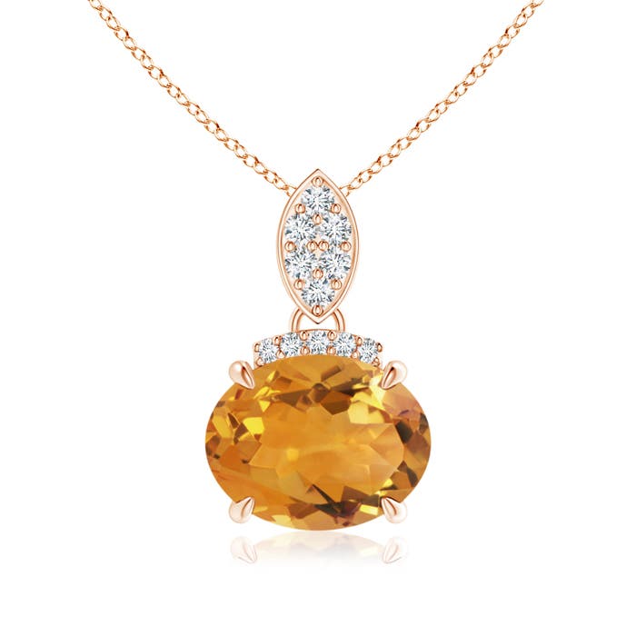 AA - Citrine / 1.72 CT / 14 KT Rose Gold