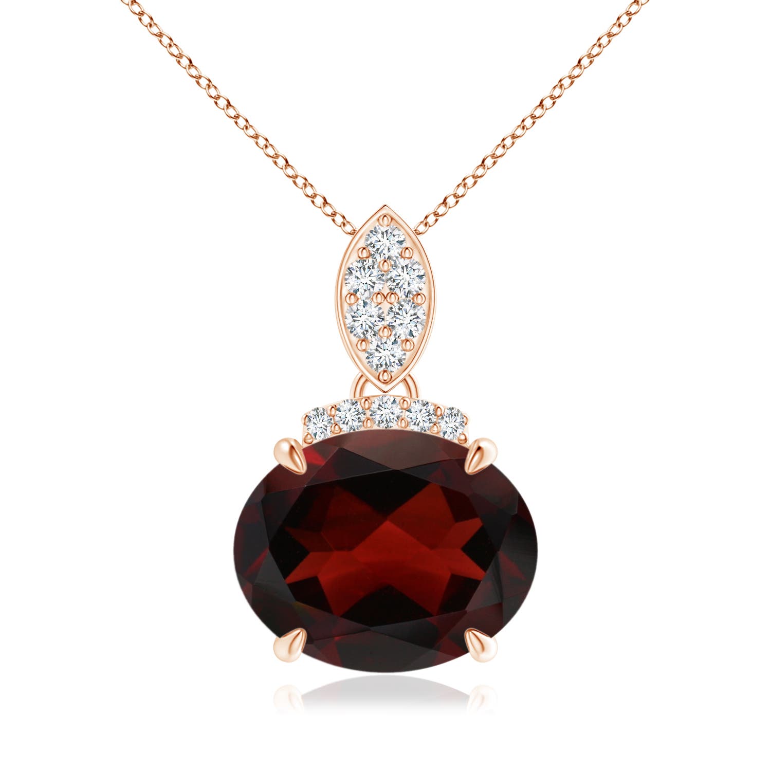 AA - Garnet / 3.04 CT / 14 KT Rose Gold