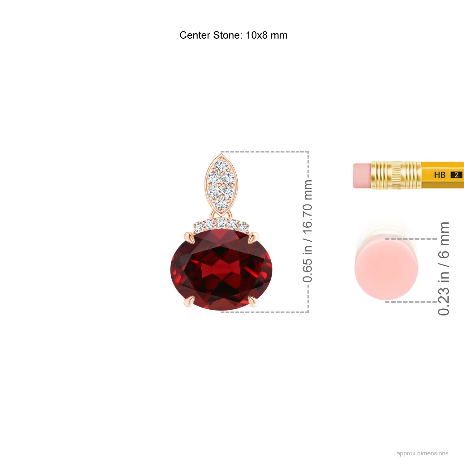 AAAA - Garnet / 3.04 CT / 14 KT Rose Gold