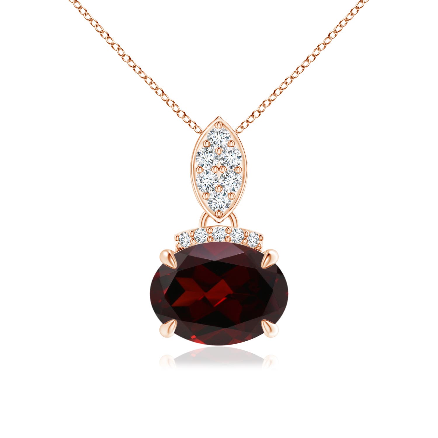 A - Garnet / 1.5 CT / 14 KT Rose Gold