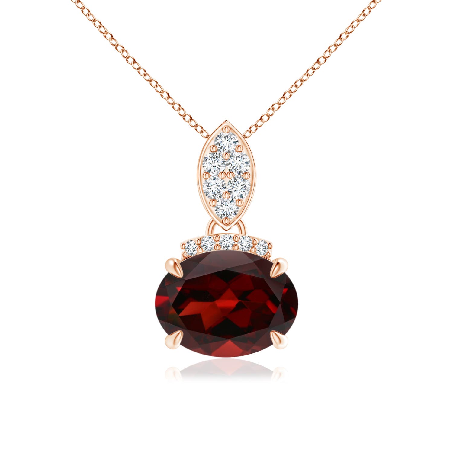 AAA - Garnet / 1.5 CT / 14 KT Rose Gold