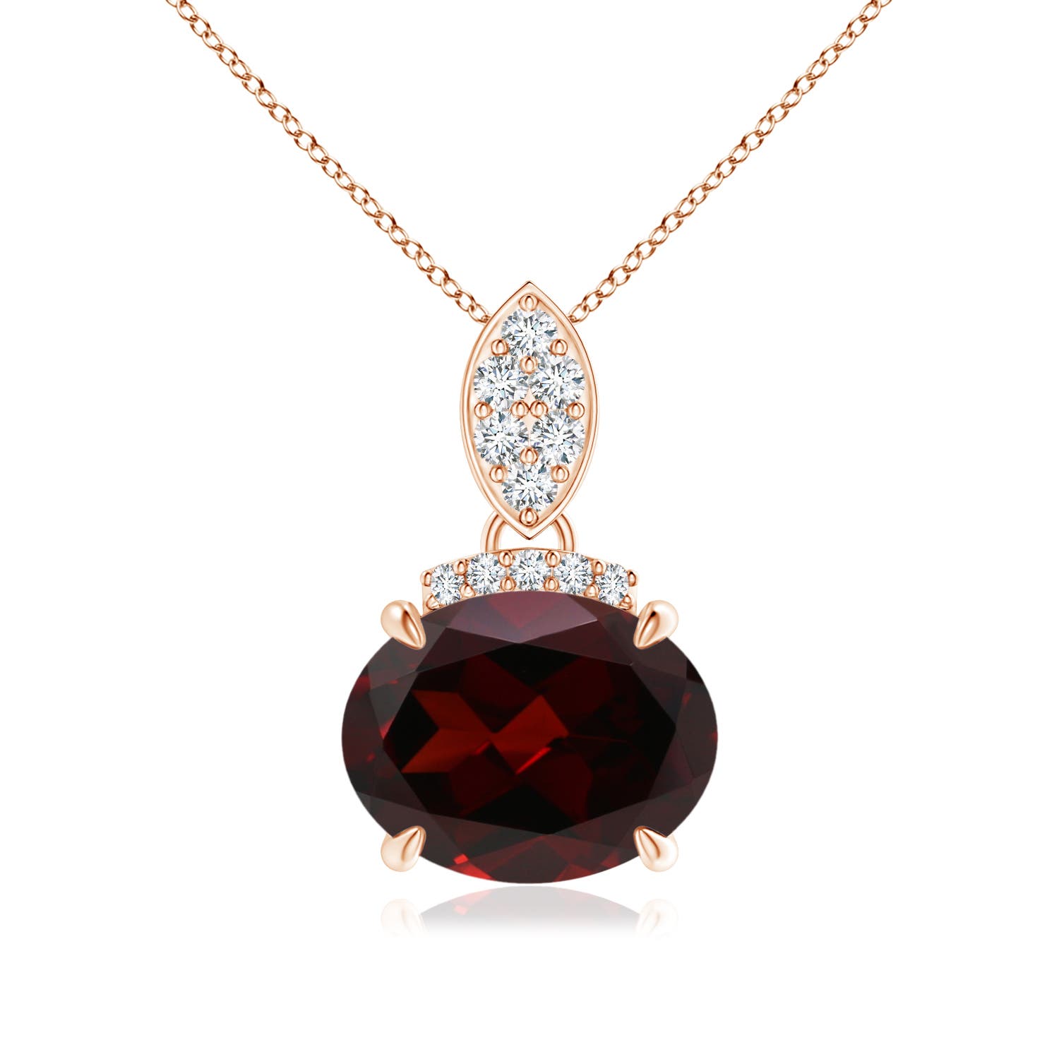 A - Garnet / 2.07 CT / 14 KT Rose Gold