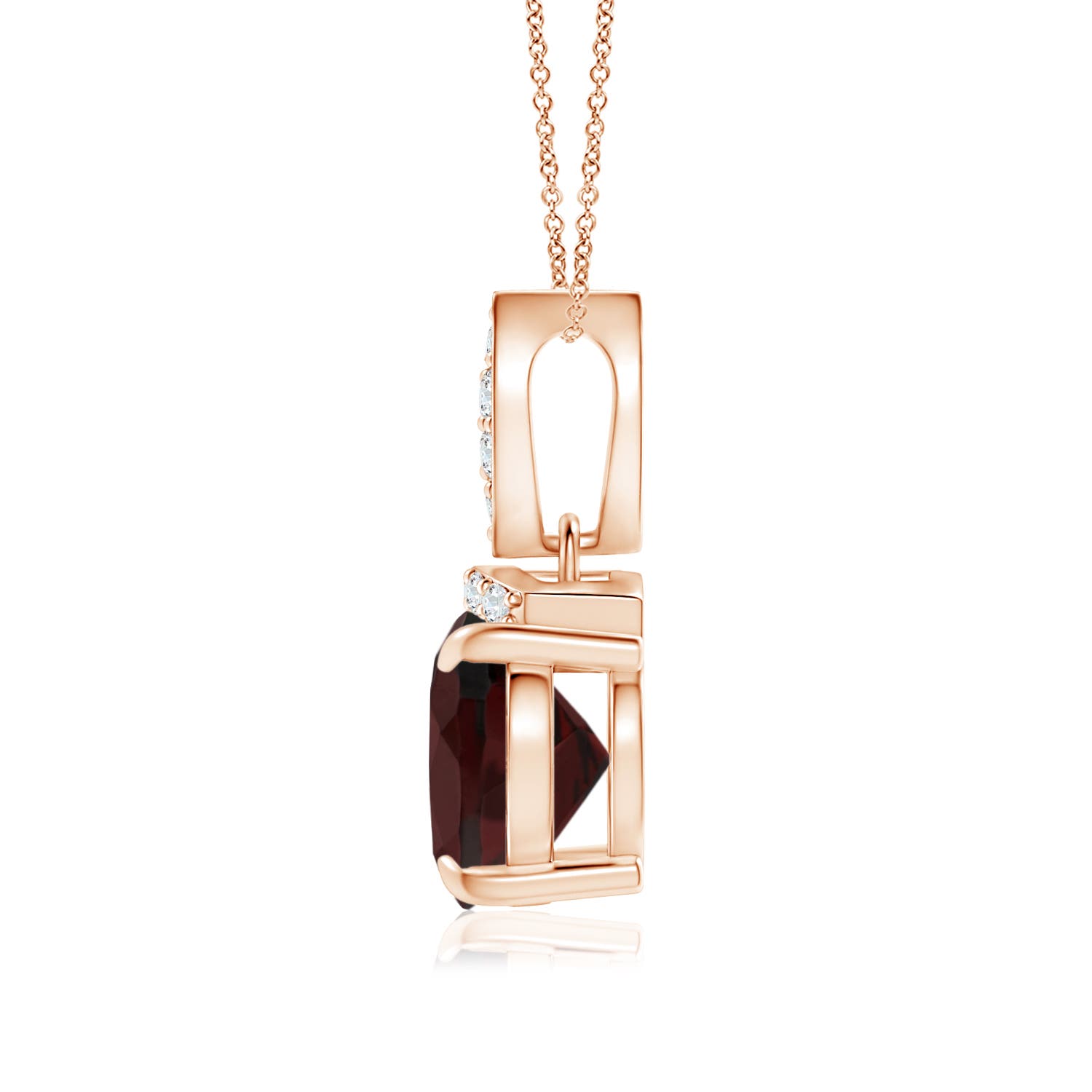 A - Garnet / 2.07 CT / 14 KT Rose Gold