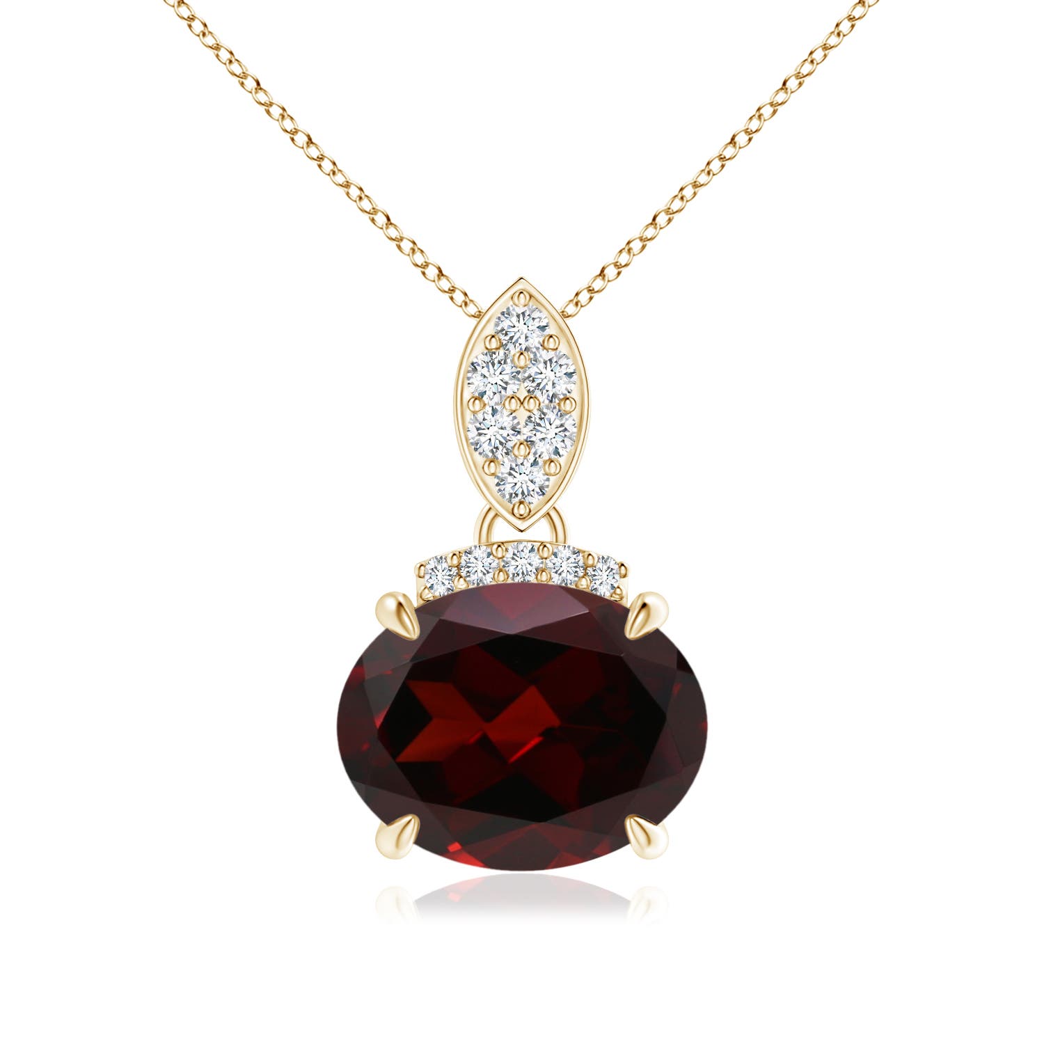 A - Garnet / 2.07 CT / 14 KT Yellow Gold