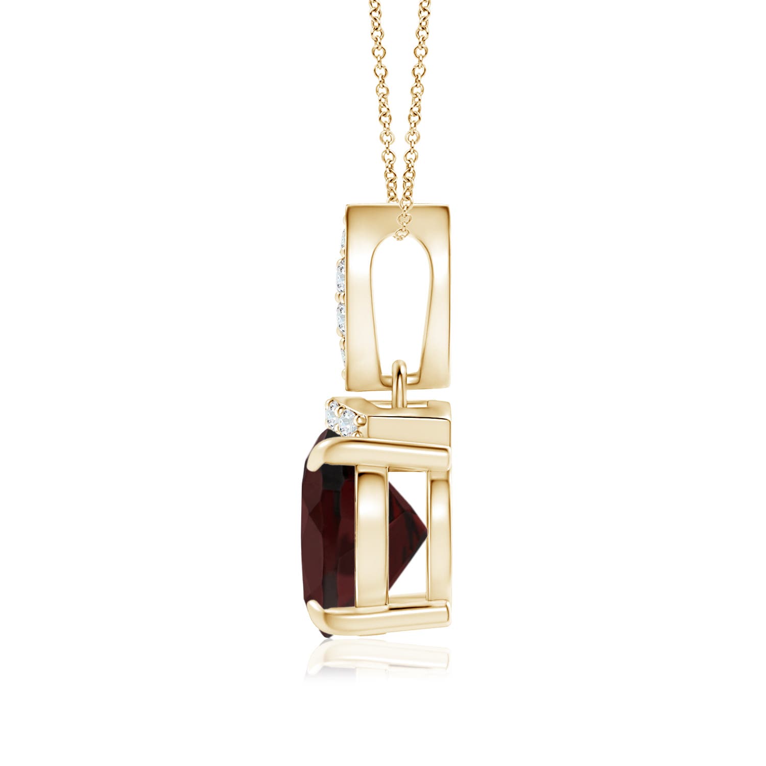 A - Garnet / 2.07 CT / 14 KT Yellow Gold