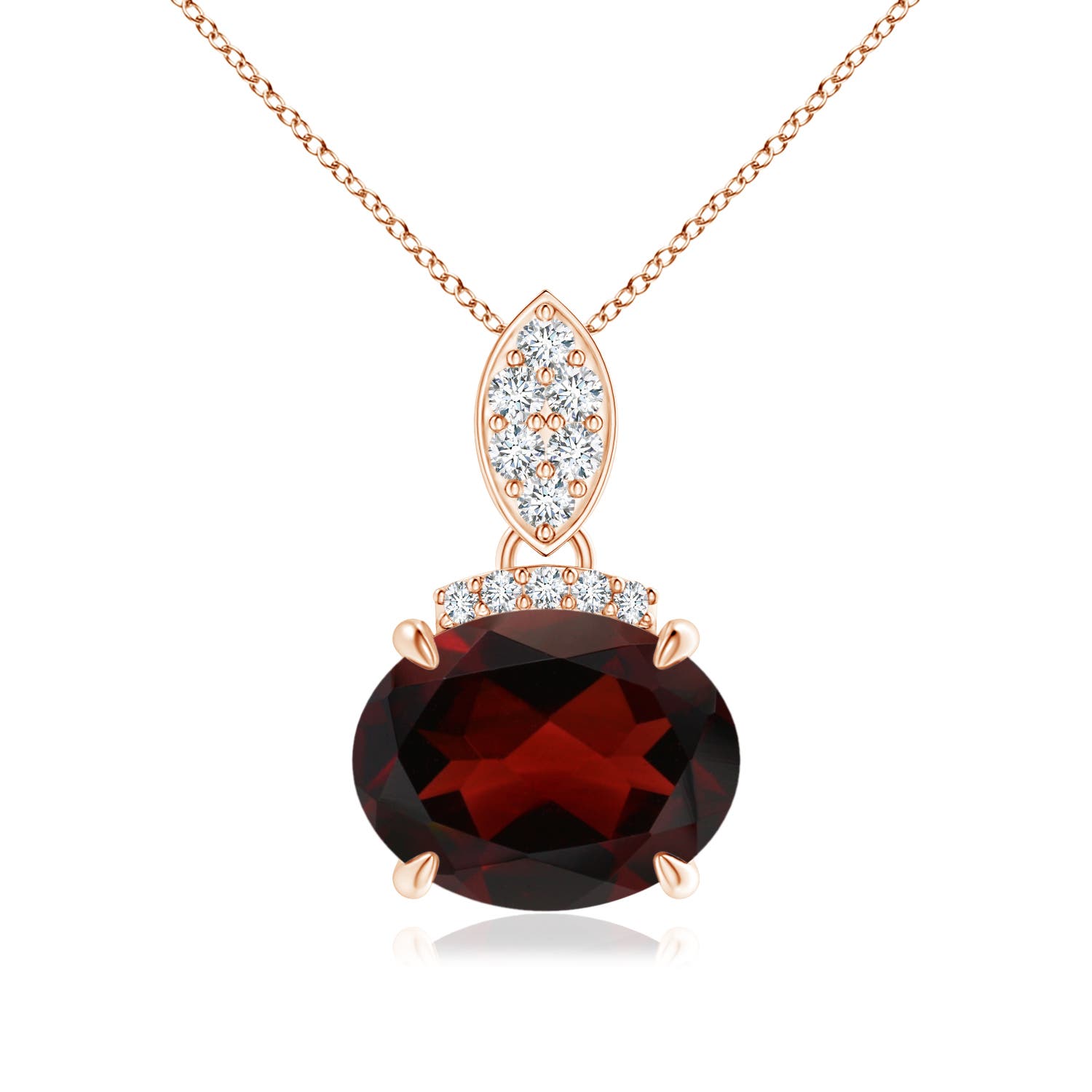 AA - Garnet / 2.07 CT / 14 KT Rose Gold