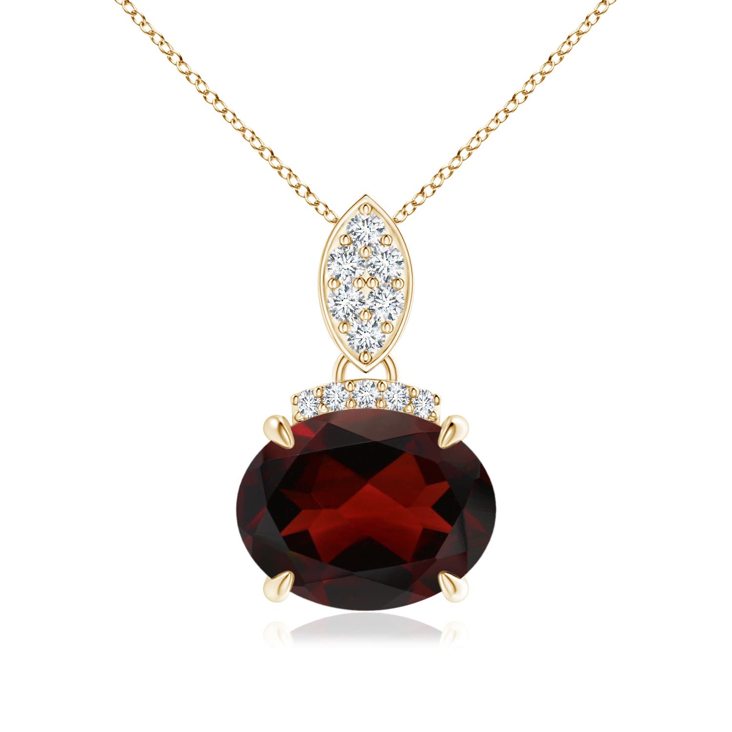 AA - Garnet / 2.07 CT / 14 KT Yellow Gold