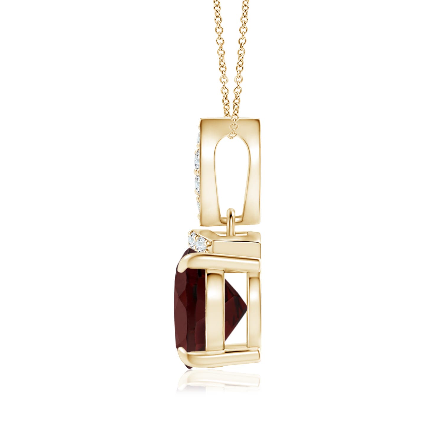 AA - Garnet / 2.07 CT / 14 KT Yellow Gold