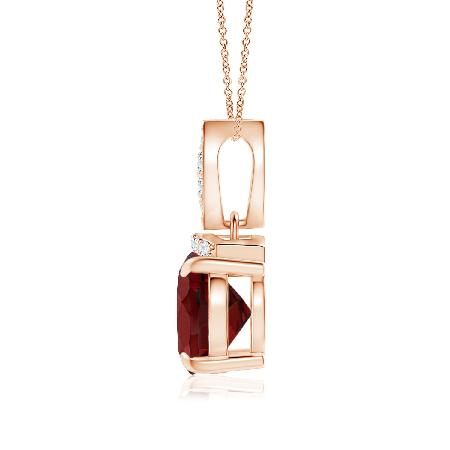 AAAA - Garnet / 2.07 CT / 14 KT Rose Gold