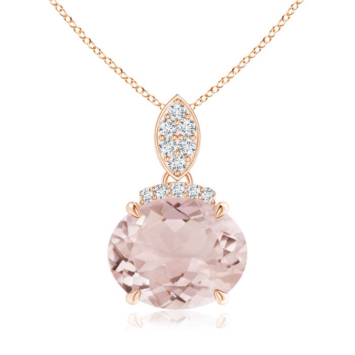 A - Morganite / 2.59 CT / 14 KT Rose Gold