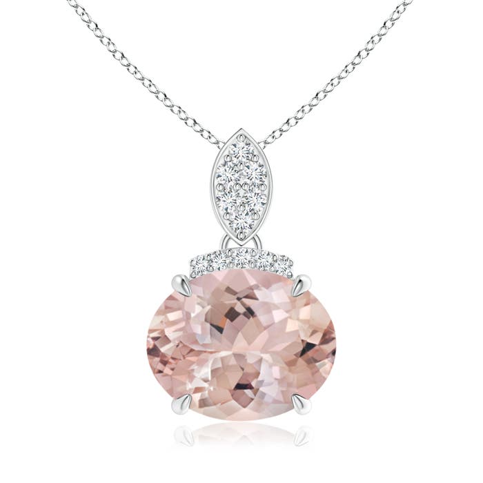 AA - Morganite / 2.59 CT / 14 KT White Gold