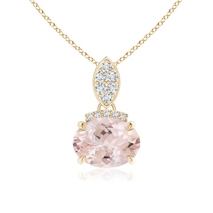 AA - Morganite / 1.15 CT / 14 KT Yellow Gold