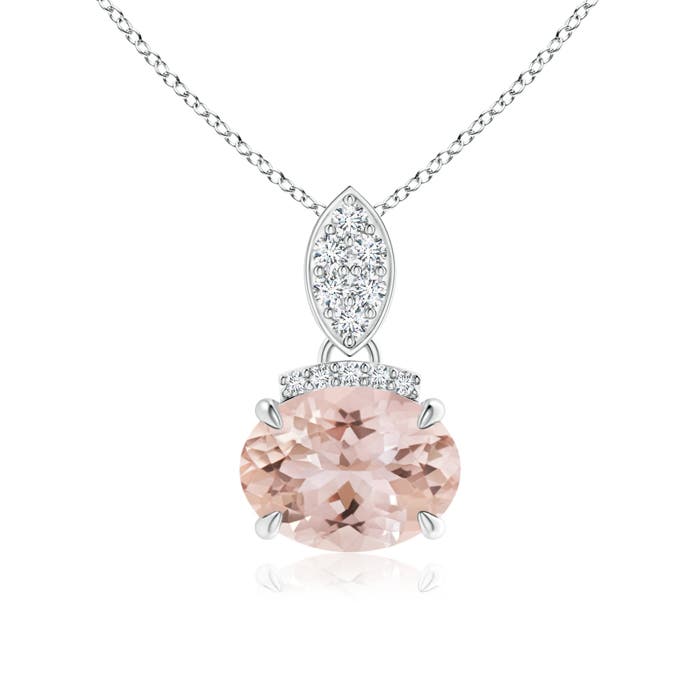 AAA - Morganite / 1.15 CT / 14 KT White Gold