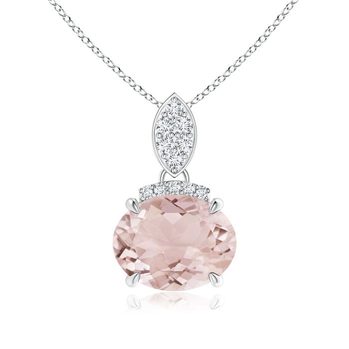 A - Morganite / 1.72 CT / 14 KT White Gold