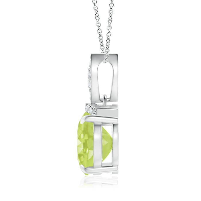 A - Peridot / 2.69 CT / 14 KT White Gold