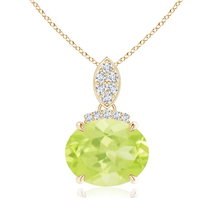 A - Peridot / 2.69 CT / 14 KT Yellow Gold