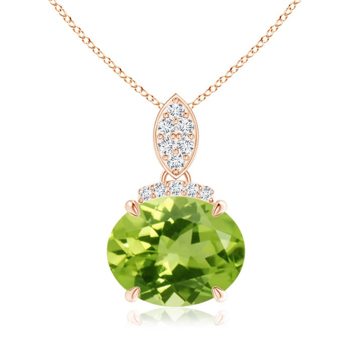 AAA - Peridot / 2.69 CT / 14 KT Rose Gold