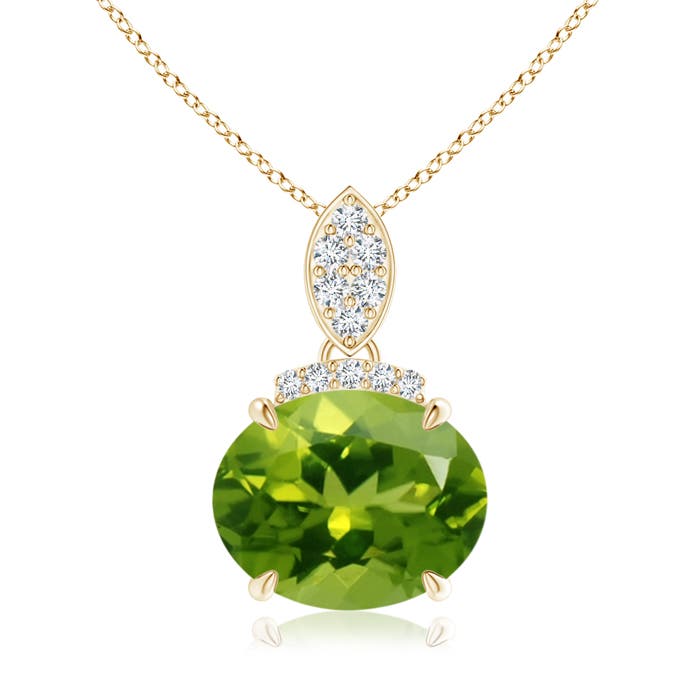 AAAA - Peridot / 2.69 CT / 14 KT Yellow Gold