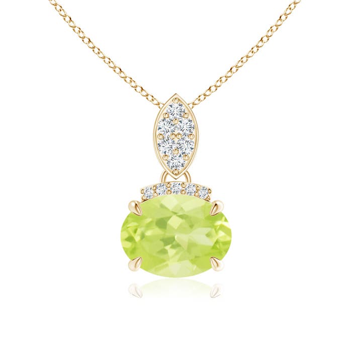 A - Peridot / 1.4 CT / 14 KT Yellow Gold