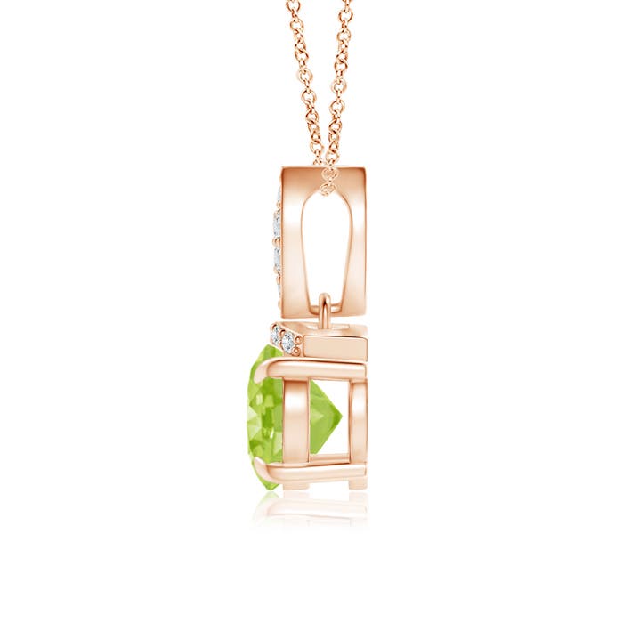 AA - Peridot / 1.4 CT / 14 KT Rose Gold