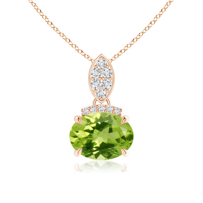 AAA - Peridot / 1.4 CT / 14 KT Rose Gold