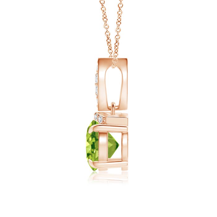 AAA - Peridot / 1.4 CT / 14 KT Rose Gold