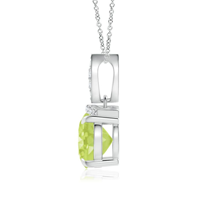 A - Peridot / 1.97 CT / 14 KT White Gold