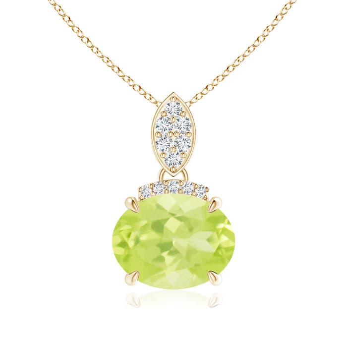 A - Peridot / 1.97 CT / 14 KT Yellow Gold