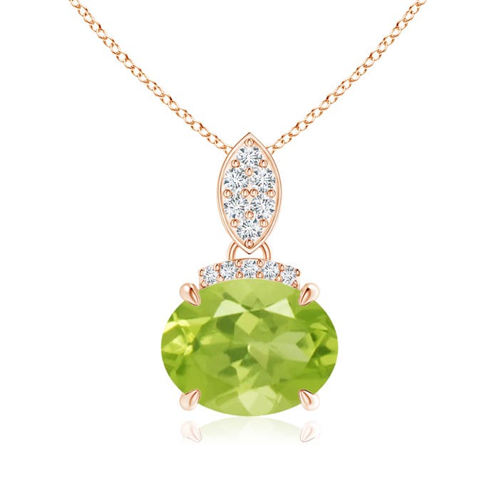 AA - Peridot / 1.97 CT / 14 KT Rose Gold