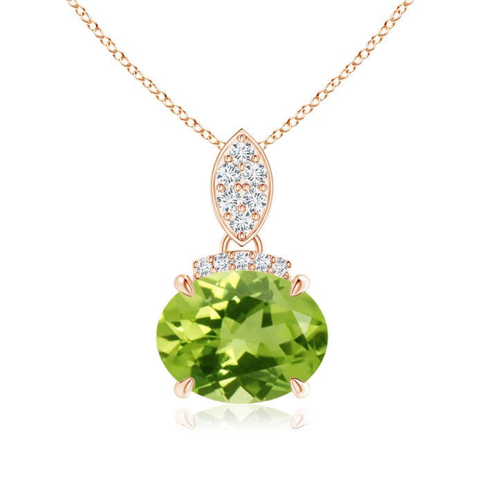 AAA - Peridot / 1.97 CT / 14 KT Rose Gold