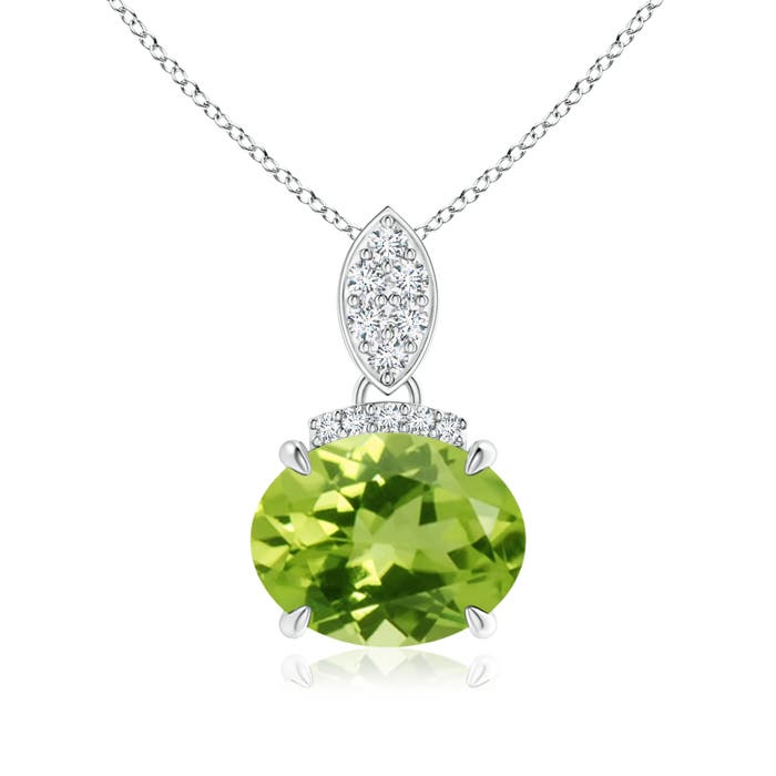 AAA - Peridot / 1.97 CT / 14 KT White Gold