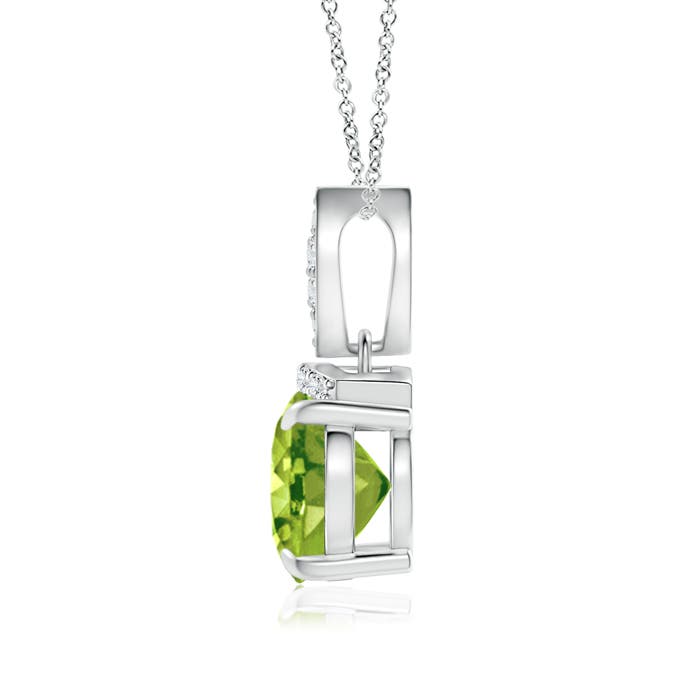 AAA - Peridot / 1.97 CT / 14 KT White Gold