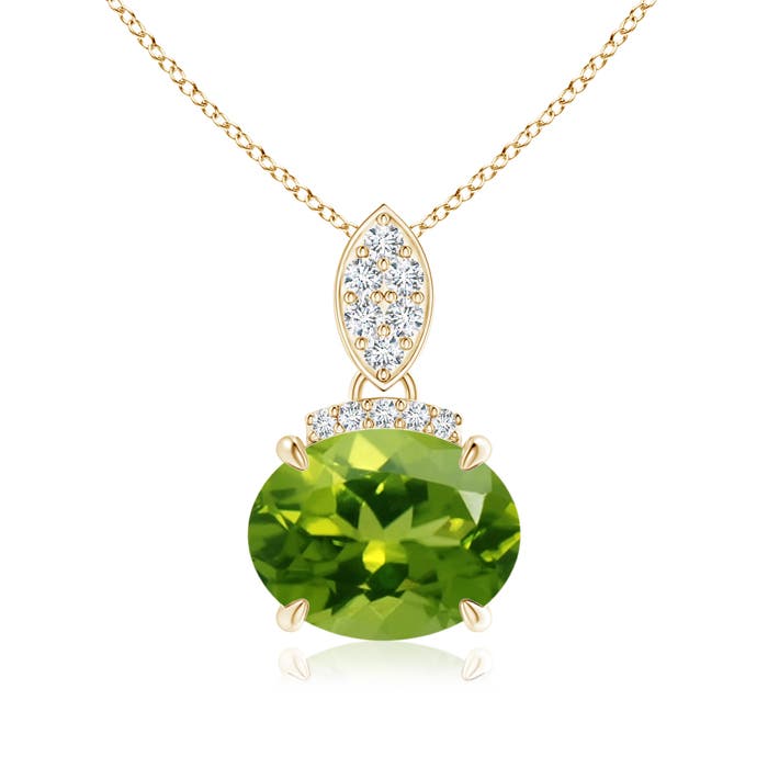 AAAA - Peridot / 1.97 CT / 14 KT Yellow Gold