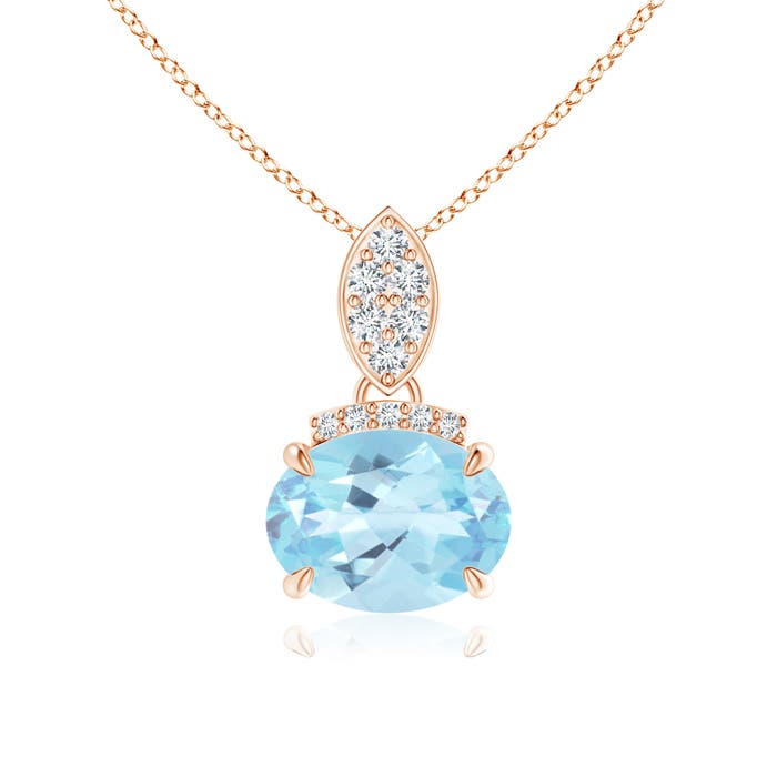 A - Swiss Blue Topaz / 1.55 CT / 14 KT Rose Gold