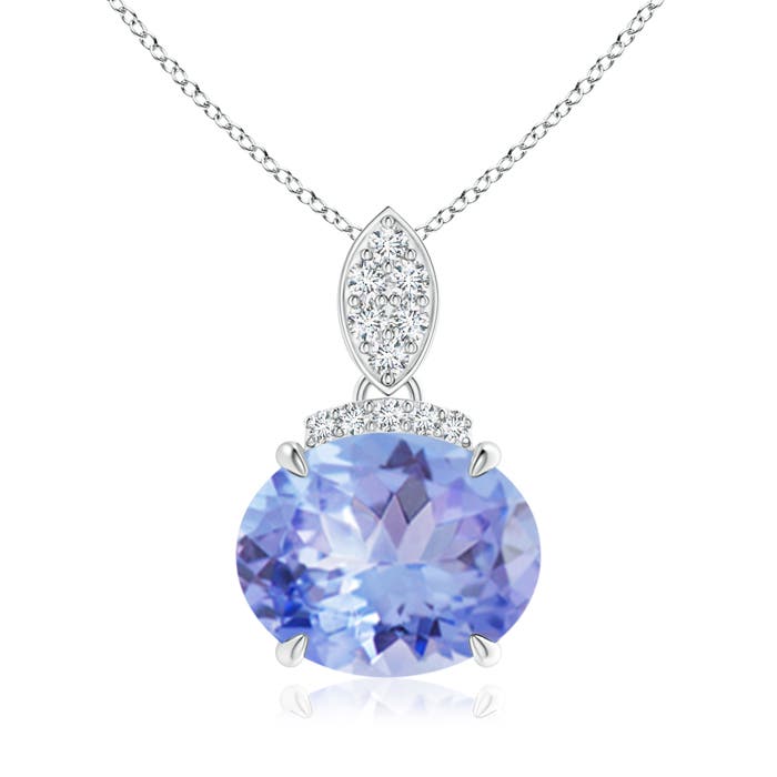 A - Tanzanite / 2.99 CT / 14 KT White Gold