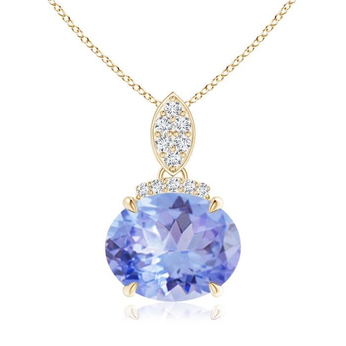 A - Tanzanite / 2.99 CT / 14 KT Yellow Gold