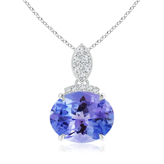 AA - Tanzanite / 2.99 CT / 14 KT White Gold