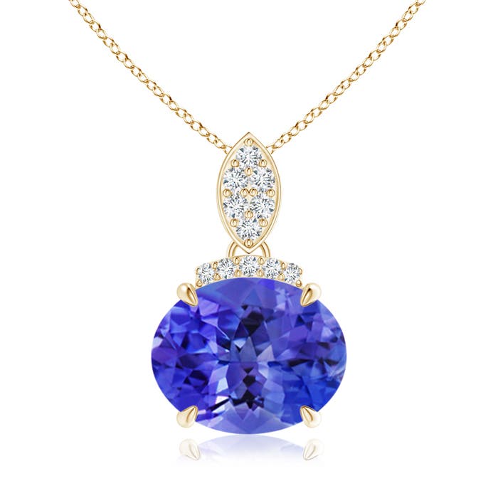 AAA - Tanzanite / 2.99 CT / 14 KT Yellow Gold