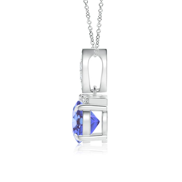 A - Tanzanite / 1.3 CT / 14 KT White Gold