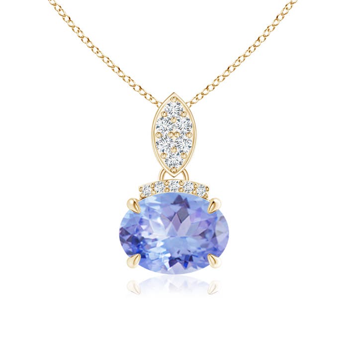 A - Tanzanite / 1.3 CT / 14 KT Yellow Gold