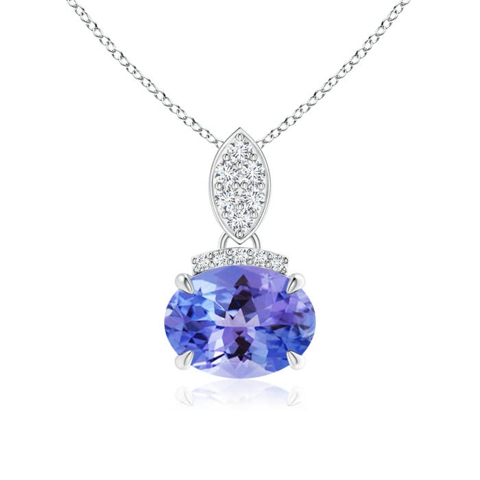 AA - Tanzanite / 1.3 CT / 14 KT White Gold