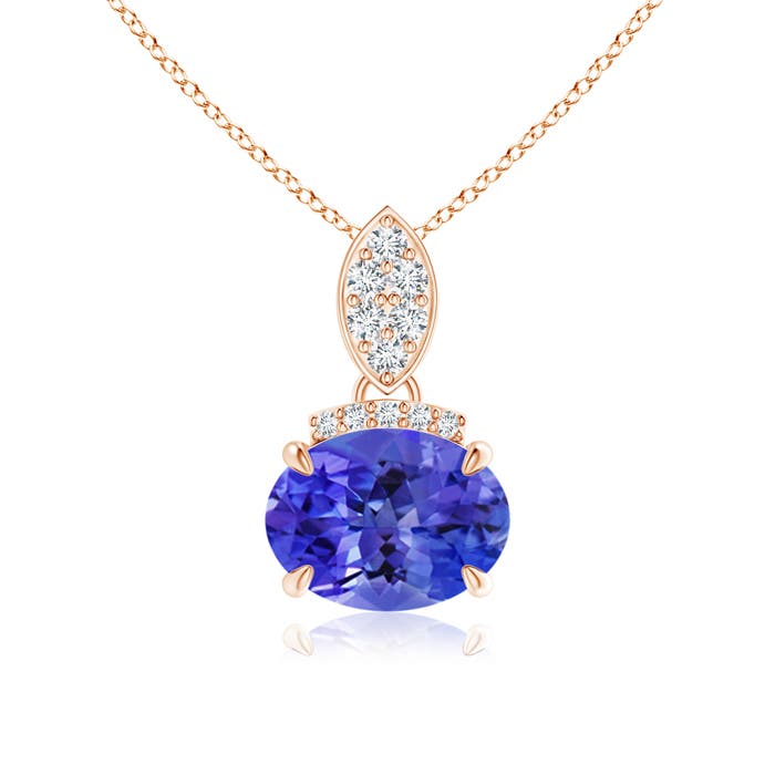 AAA - Tanzanite / 1.3 CT / 14 KT Rose Gold