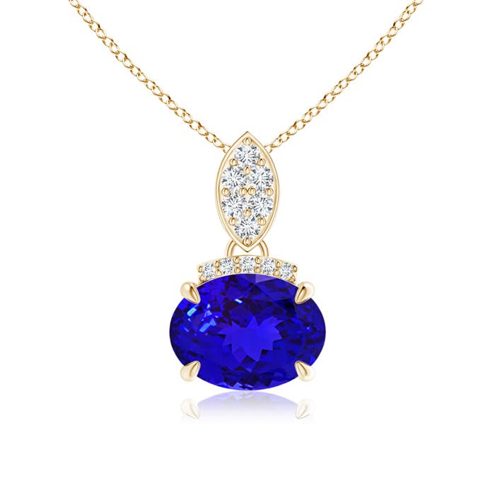 AAAA - Tanzanite / 1.3 CT / 14 KT Yellow Gold