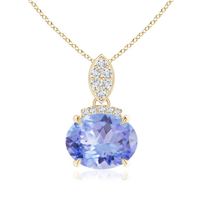 A - Tanzanite / 1.97 CT / 14 KT Yellow Gold