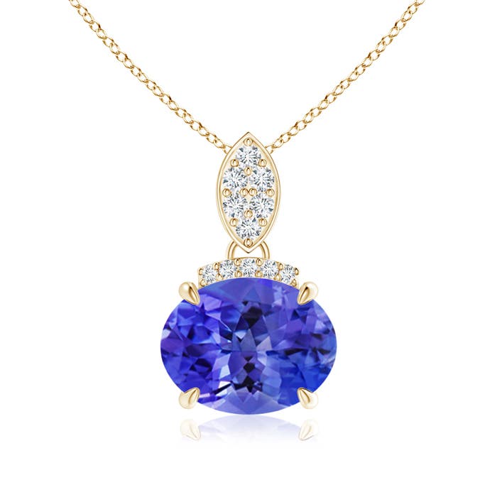 AAA - Tanzanite / 1.97 CT / 14 KT Yellow Gold